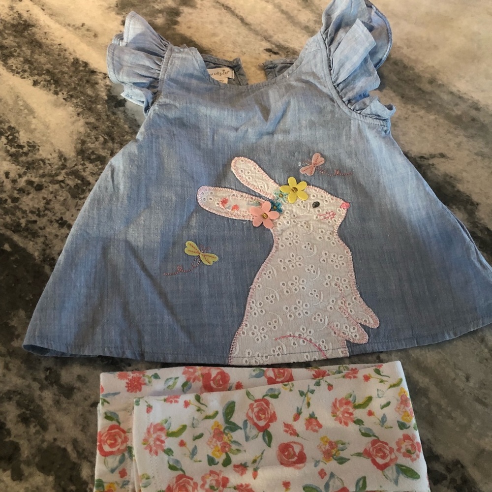 Mud pie rabbit set